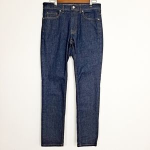 Everlane Slim High Rise Dark Wash Skinny Jeans